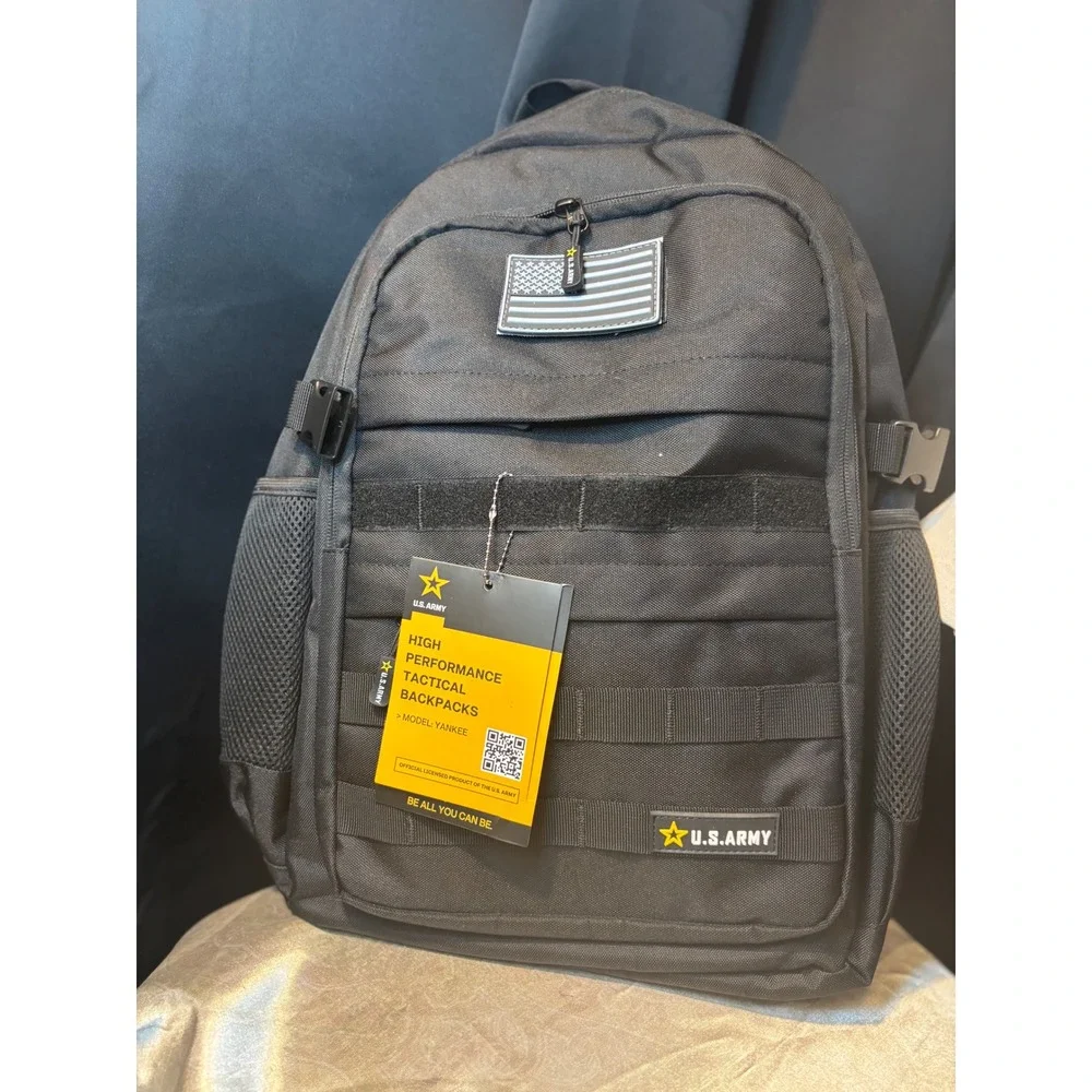 US Army Yankee Tactical Backpack Black MOLLE Laptop Sleeve Military Bag NEW